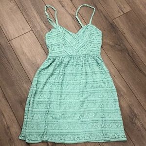 Gorgeous teal lace dress